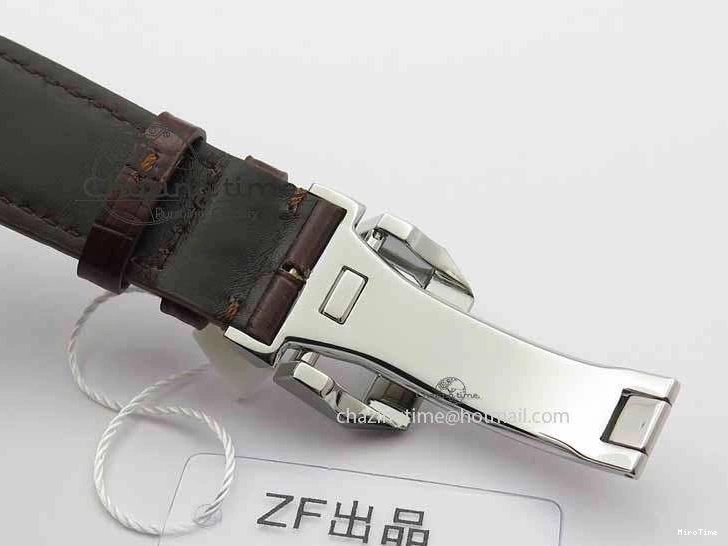 MIROTIME 0312 Unique Portuguese IW3714 Diam ZF V2 1:1 Best Edition Gray Dial On Brown Leather Strap A79350 (Slim Movement) 7250